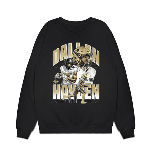 Colorado - NCAA Football : Dallan Hayden - Collage Premium Crewneck Sweatshirt-0