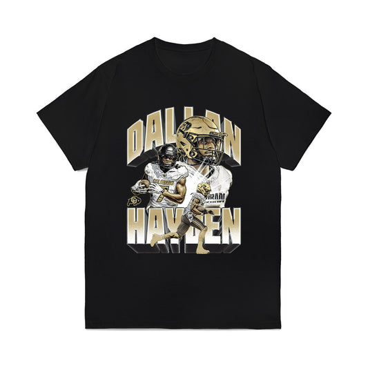 Colorado - NCAA Football : Dallan Hayden - Collage Comfort Colors T-Shirt-0