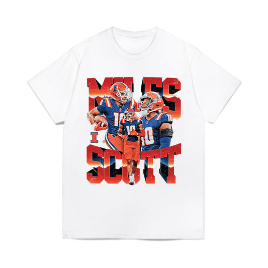 Illinois - NCAA Football : Miles Scott - Collage Comfort Colors T-Shirt-0
