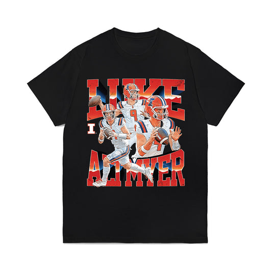 Illinois - NCAA Football : Luke Altmyer - Collage Comfort Colors T-Shirt-0