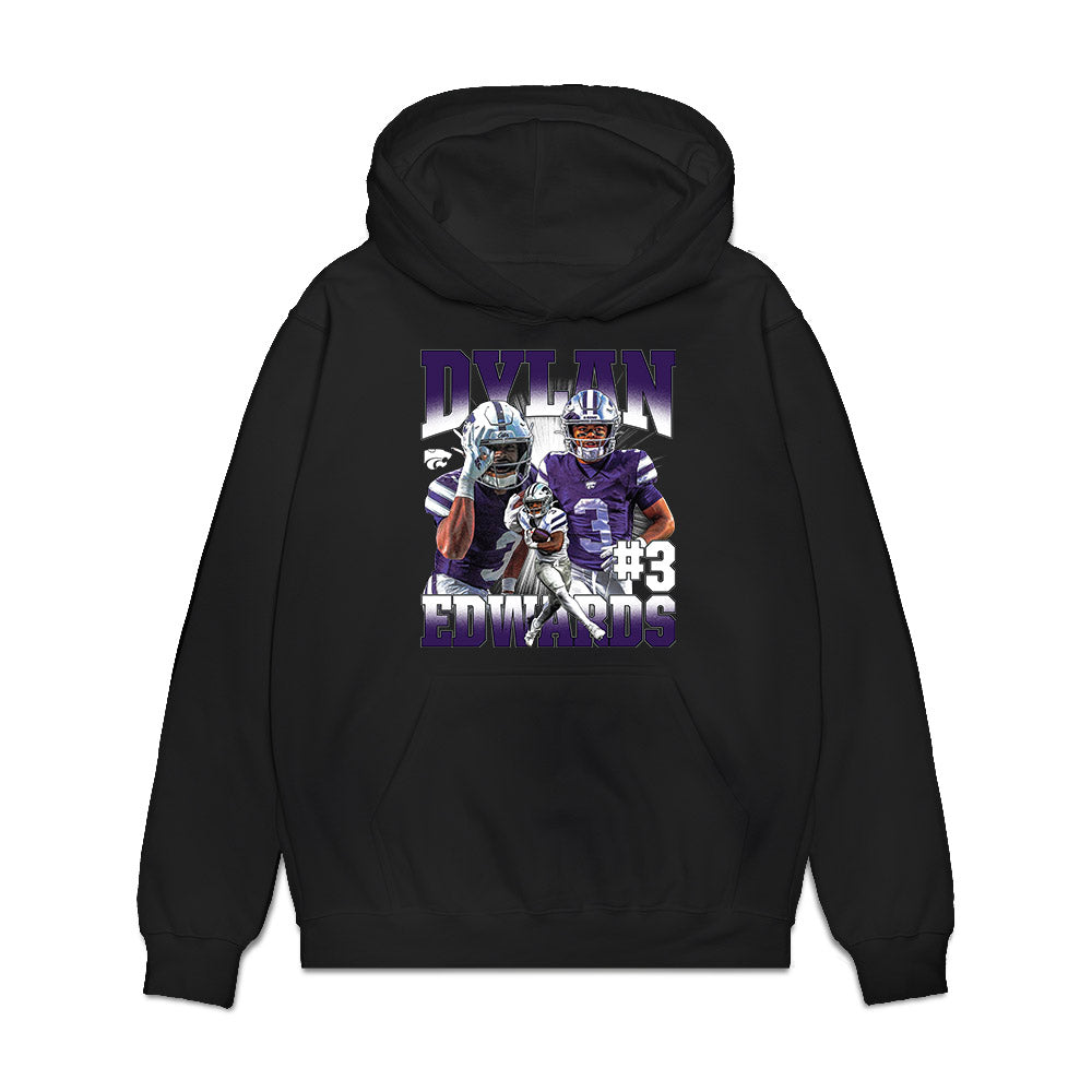 Kansas State - NCAA Football : Dylan Edwards - Collage Premium Hooded Sweatshirt-0