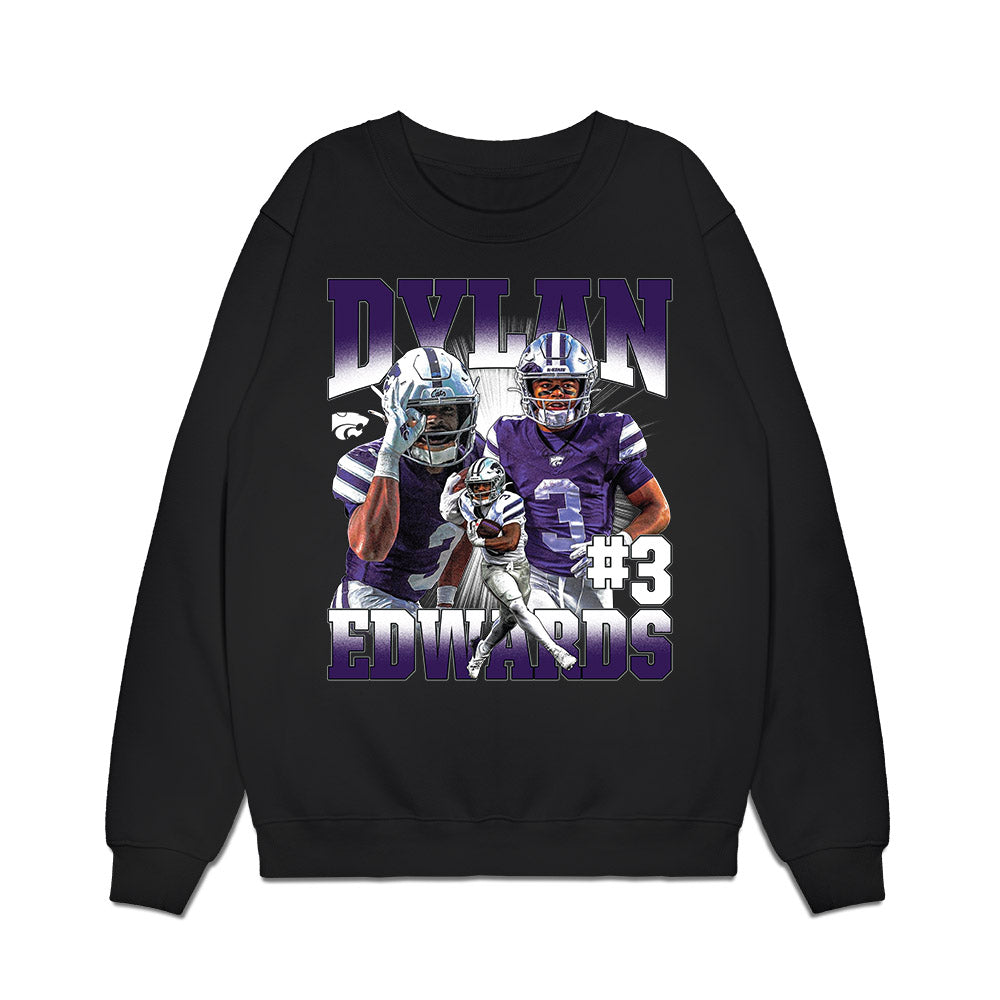Kansas State - NCAA Football : Dylan Edwards - Collage Premium Crewneck Sweatshirt-0
