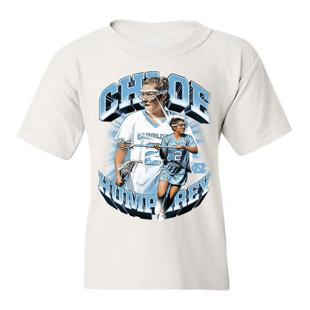 UNC - NCAA Women's Lacrosse : Chloe Humphrey - Collage Youth T-Shirt-0