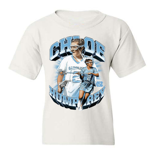 UNC - NCAA Women's Lacrosse : Chloe Humphrey - Collage Youth T-Shirt-0