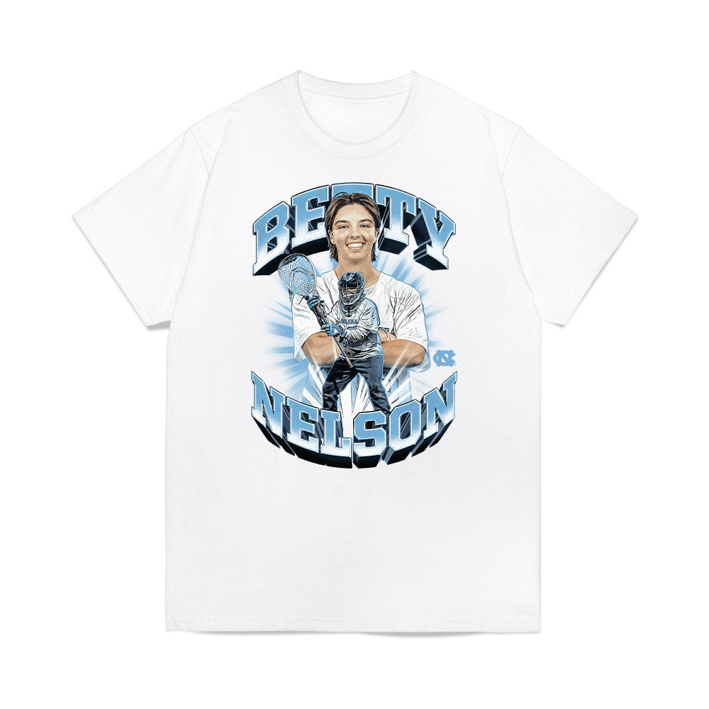 UNC - NCAA Women's Lacrosse : Betty Nelson - Collage Premium T-Shirt-0