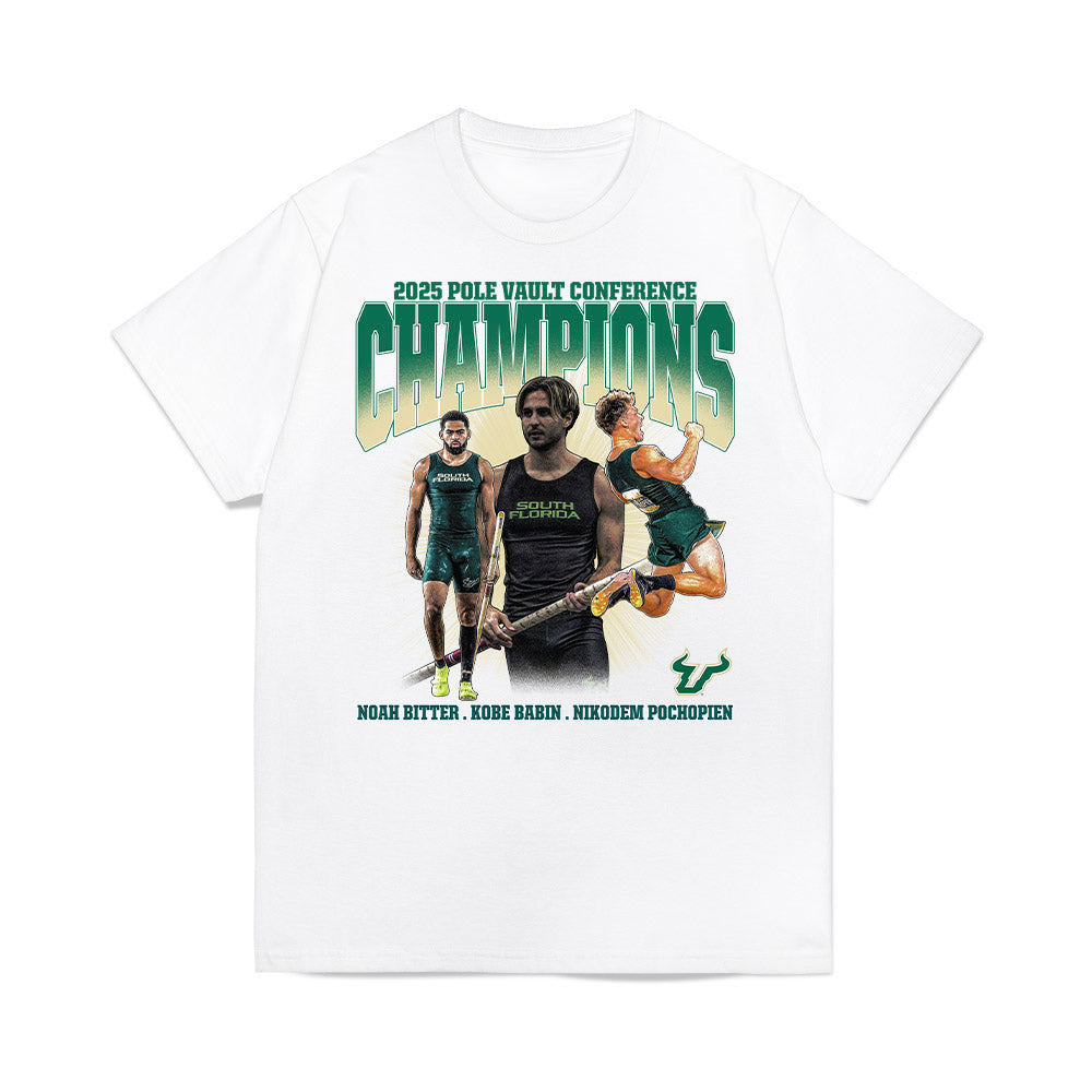 USF - NCAA Men's Track & Field : 2025 Champions Pole Vault Collage Premium T-Shirt-0