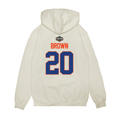 Florida - NCAA Men's Basketball : Isaiah Brown - NCAA® March Madness® 2025 Final Four Premium Hooded Sweatshirt-1