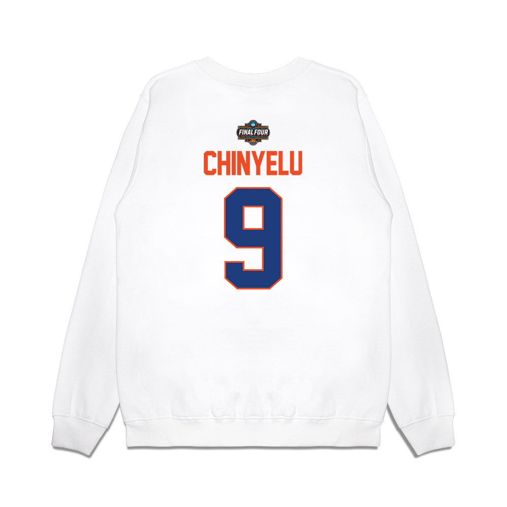 Florida - NCAA Men's Basketball : Rueben Chinyelu - NCAA® March Madness® 2025 Final Four Premium Crewneck Sweatshirt-1