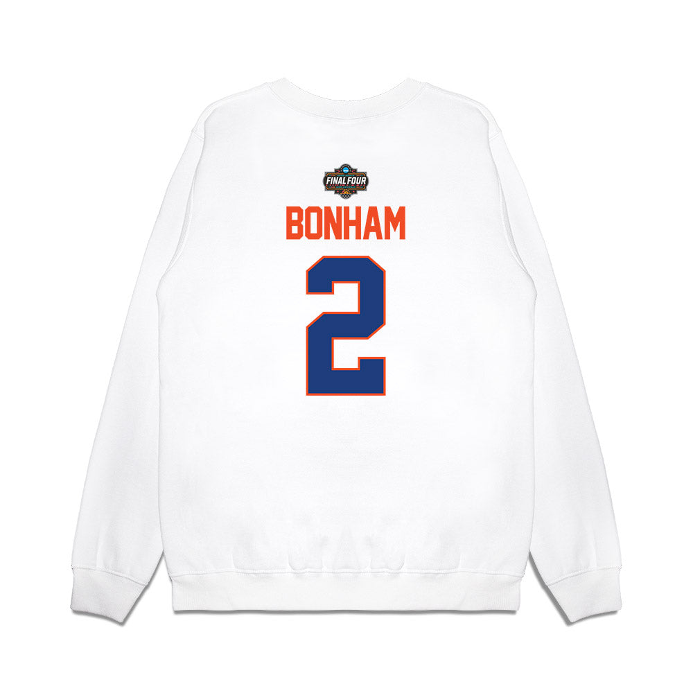 Florida - NCAA Men's Basketball : Trey Bonham - NCAA® March Madness® 2025 Final Four Premium Crewneck Sweatshirt-1
