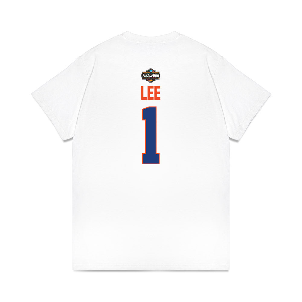 Florida - NCAA Men's Basketball : Xaivian Lee - NCAA® March Madness® 2025 Final Four Premium T-Shirt-1