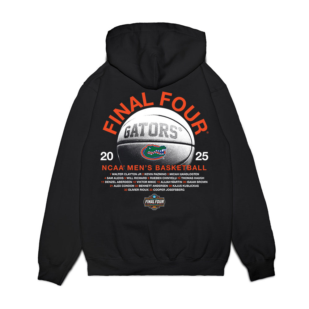 Florida - NCAA Men's Basketball : - NCAA® March Madness® 2025 Final Four Roster Premium Hooded Sweatshirt-1