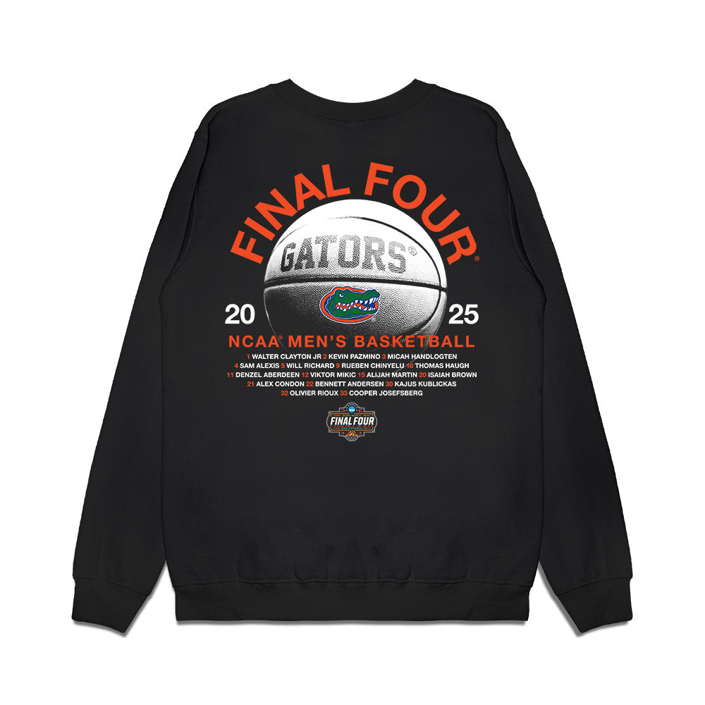 Florida - NCAA Men's Basketball : - NCAA® March Madness® 2025 Final Four Roster Premium Crewneck Sweatshirt-1