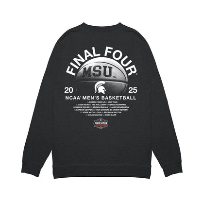 Michigan State - NCAA Men's Basketball : - NCAA® March Madness® 2025 Final 4 Roster Premium Crewneck Sweatshirt-1