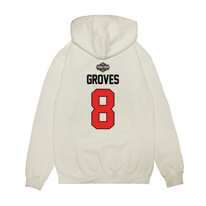 Texas Tech - NCAA Men's Basketball : Nolan Groves - NCAA® March Madness® 2025 Final 4 Shersey Premium Hooded Sweatshirt-1