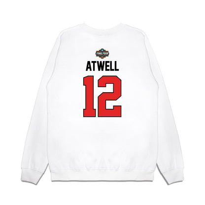 Texas Tech - NCAA Men's Basketball : Donovan Atwell - NCAA® March Madness® 2025 Final 4 Shersey Premium Crewneck Sweatshirt-1