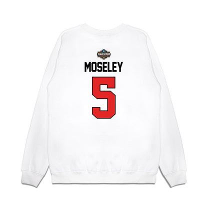 Texas Tech - NCAA Men's Basketball : Josiah Moseley - NCAA® March Madness® 2025 Final 4 Shersey Premium Crewneck Sweatshirt-1