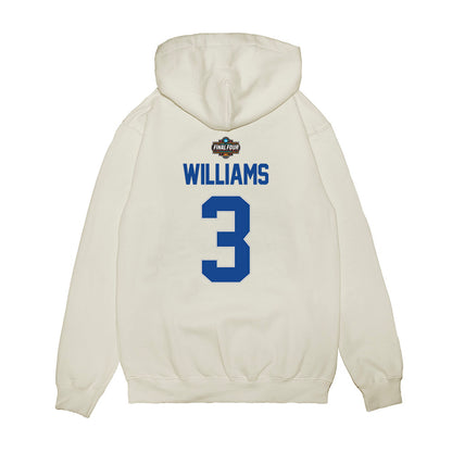 Kentucky - NCAA Men's Basketball : Kam Williams - NCAA® March Madness® 2025 Final 4 Shersey Premium Hooded Sweatshirt-1