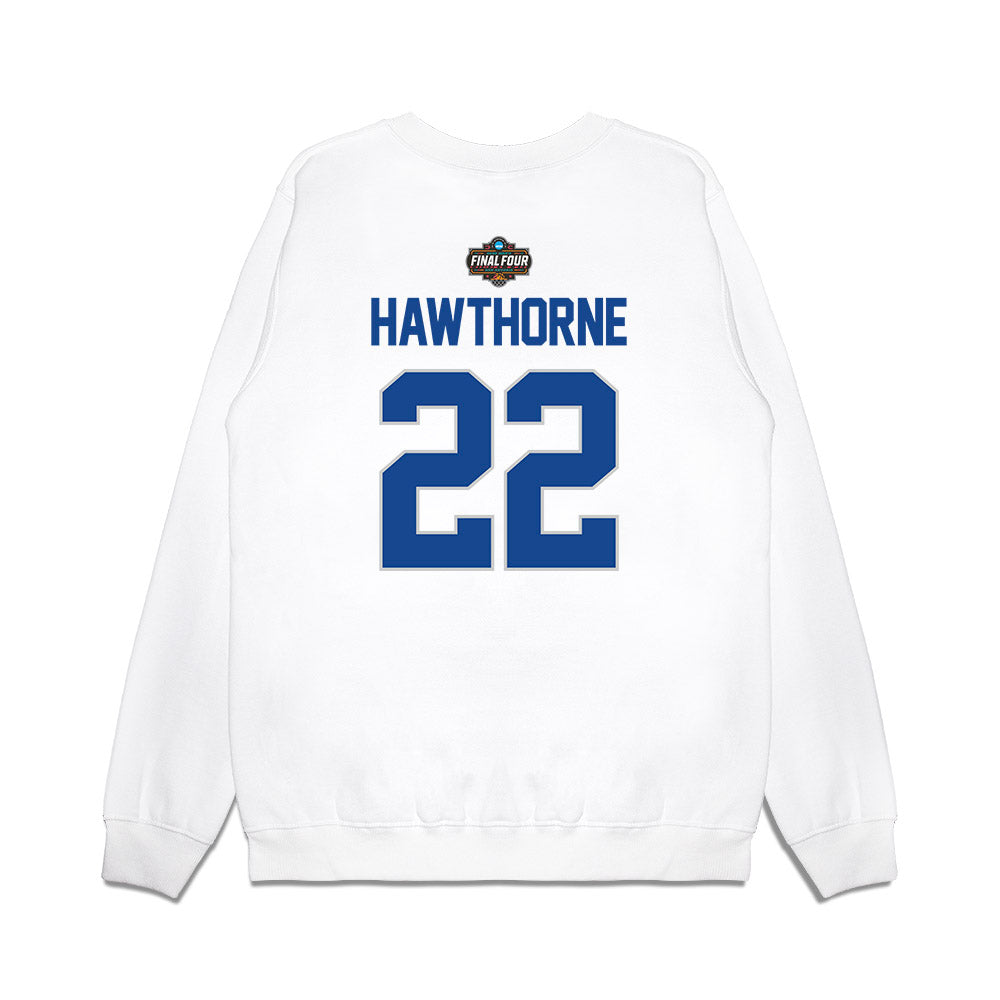 Kentucky - NCAA Men's Basketball : Braydon Hawthorne - NCAA® March Madness® 2025 Final 4 Shersey Premium Crewneck Sweatshirt-1