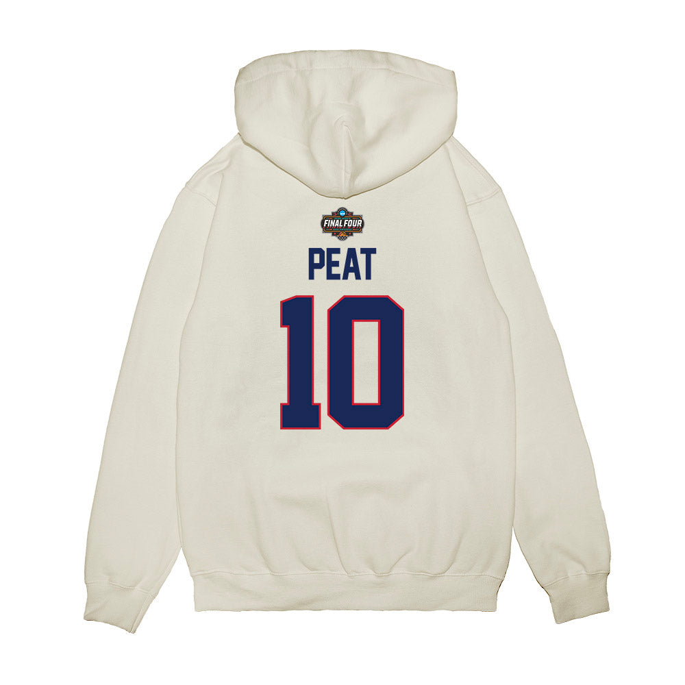 Arizona - NCAA Men's Basketball : Koa Peat - NCAA® March Madness® 2025 Final 4 Shersey Premium Hooded Sweatshirt-1