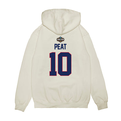 Arizona - NCAA Men's Basketball : Koa Peat - NCAA® March Madness® 2025 Final 4 Shersey Premium Hooded Sweatshirt-1