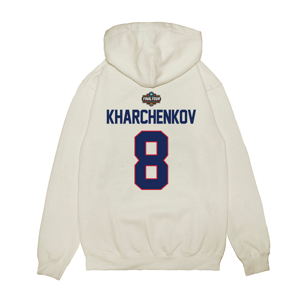 Arizona - NCAA Men's Basketball : Ivan Kharchenkov - NCAA® March Madness® 2025 Final 4 Shersey Premium Hooded Sweatshirt-1