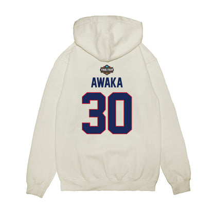 Arizona - NCAA Men's Basketball : Tobe Awaka - NCAA® March Madness® 2025 Final 4 Shersey Premium Hooded Sweatshirt-1