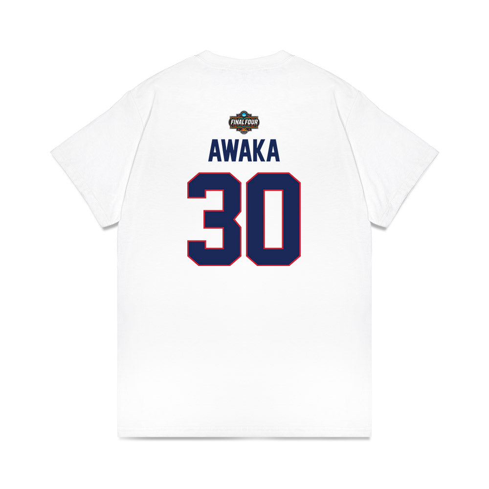 Arizona - NCAA Men's Basketball : Tobe Awaka - NCAA® March Madness® 2025 Final 4 Shersey Premium T-Shirt-1