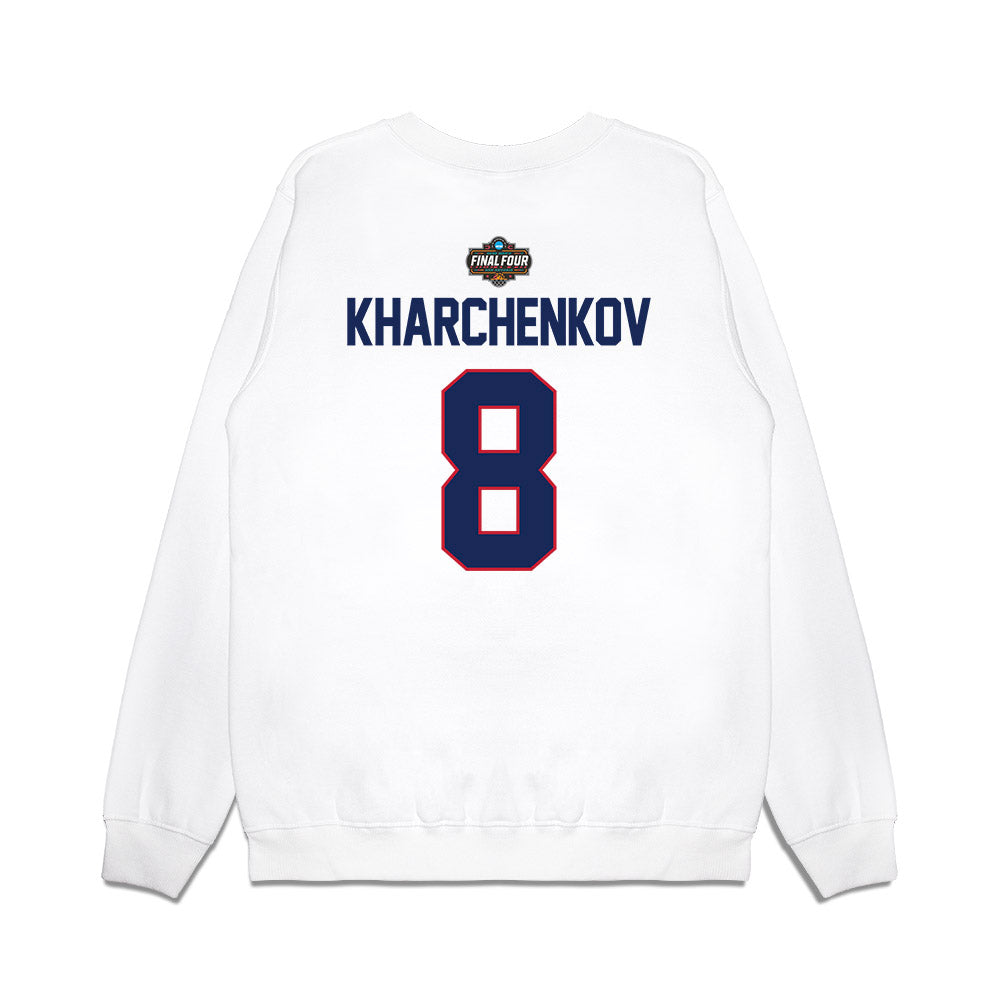 Arizona - NCAA Men's Basketball : Ivan Kharchenkov - NCAA® March Madness® 2025 Final 4 Shersey Premium Crewneck Sweatshirt-1