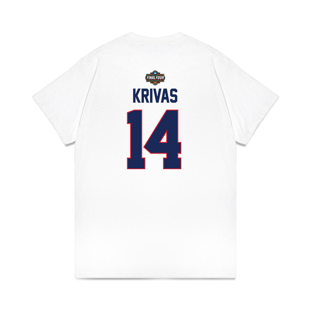 Arizona - NCAA Men's Basketball : Motiejus Krivas - NCAA® March Madness® 2025 Final 4 Shersey Premium T-Shirt-1
