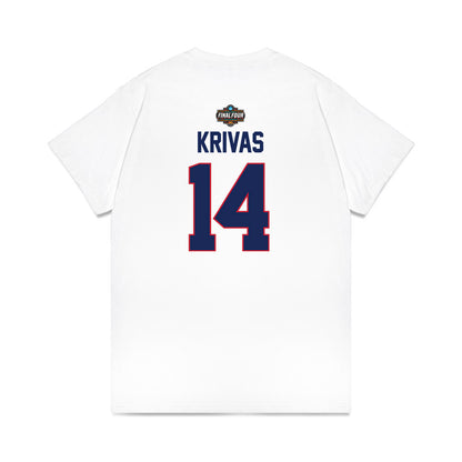 Arizona - NCAA Men's Basketball : Motiejus Krivas - NCAA® March Madness® 2025 Final 4 Shersey Premium T-Shirt-1