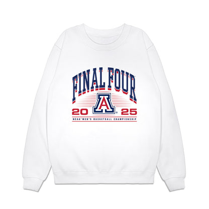 Arizona - NCAA Men's Basketball : Tobe Awaka - NCAA® March Madness® 2025 Final 4 Shersey Premium Crewneck Sweatshirt-0