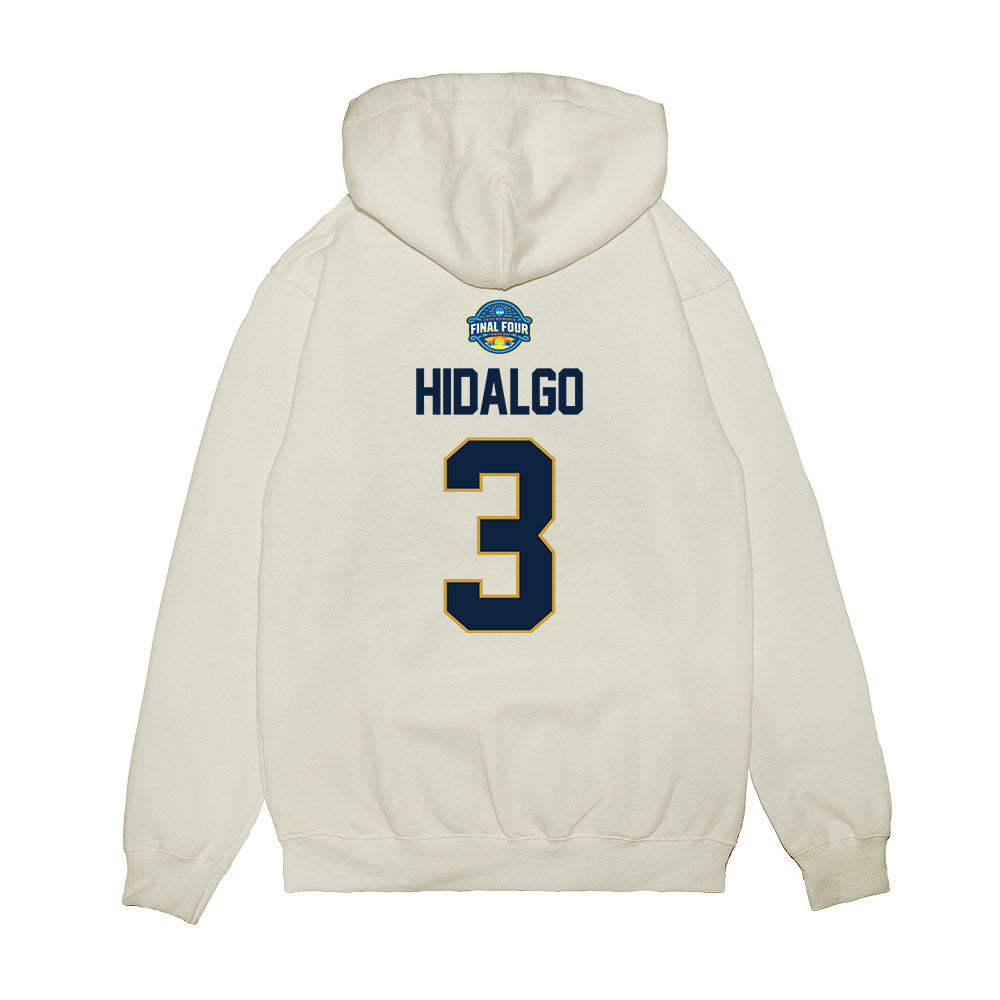 Notre Dame - NCAA Women's Basketball : Hannah Hidalgo - NCAA® March Madness® 2025 Final Four Premium Hooded Sweatshirt-1