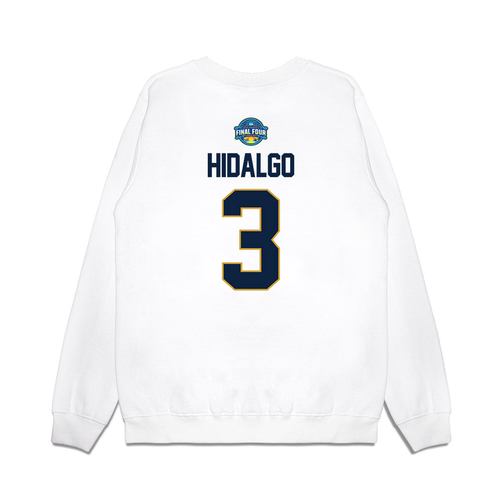 Notre Dame - NCAA Women's Basketball : Hannah Hidalgo - NCAA® March Madness® 2025 Final Four Premium Crewneck Sweatshirt-1