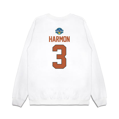 Texas - NCAA Women's Basketball : Rori Harmon - NCAA® March Madness® 2025 Final 4 Shersey Premium Crewneck Sweatshirt-1