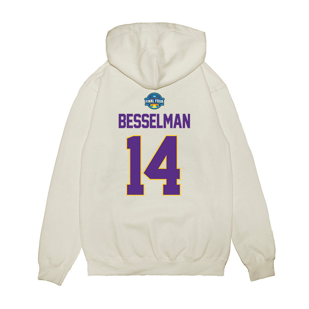 LSU - NCAA Women's Basketball : Izzy Besselman - NCAA® March Madness® 2025 Final Four Shersey Premium Hooded Sweatshirt-1