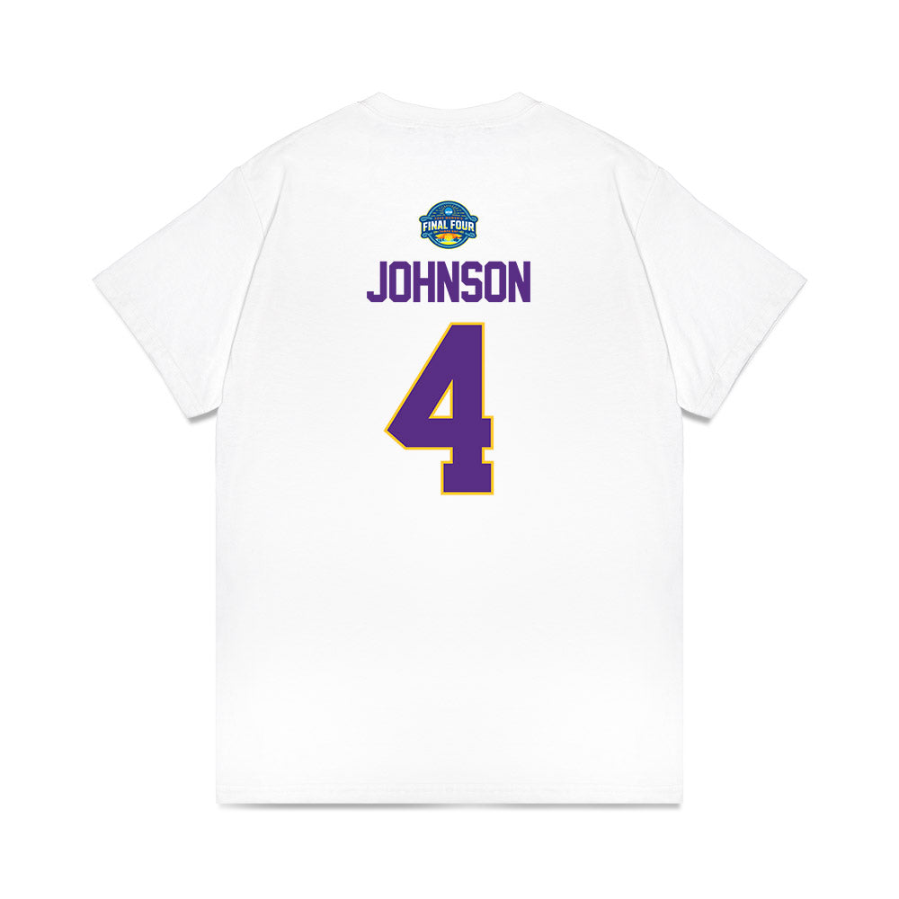 LSU - NCAA Women's Basketball : Flaujae Johnson - NCAA® March Madness® 2025 Final Four Shersey Premium T-Shirt-1