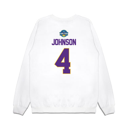 LSU - NCAA Women's Basketball : Flaujae Johnson - NCAA® March Madness® 2025 Final Four Shersey Premium Crewneck Sweatshirt-1