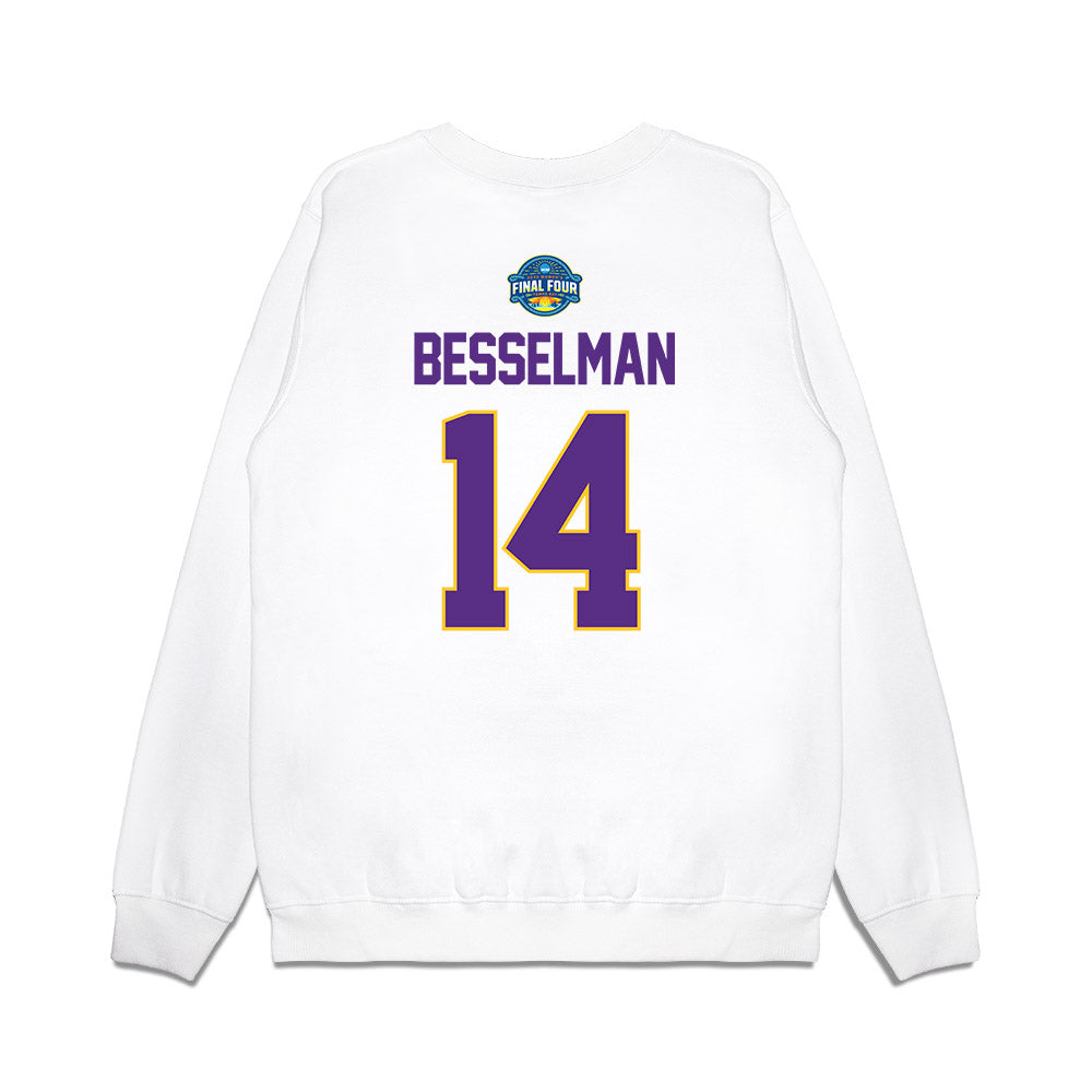 LSU - NCAA Women's Basketball : Izzy Besselman - NCAA® March Madness® 2025 Final Four Shersey Premium Crewneck Sweatshirt-1