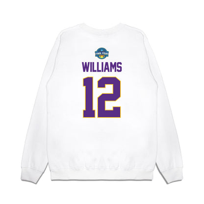 LSU - NCAA Women's Basketball : Mikaylah Williams - NCAA® March Madness® 2025 Final Four Shersey Premium Crewneck Sweatshirt-1