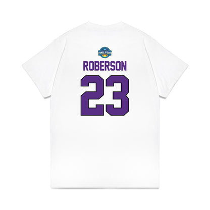 TCU - NCAA Women's Basketball : Aaliyah Roberson - NCAA® March Madness® 2025 Final Four Shersey Premium T-Shirt-1