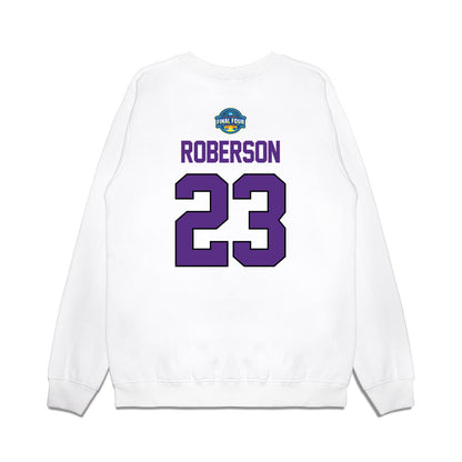 TCU - NCAA Women's Basketball : Aaliyah Roberson - NCAA® March Madness® 2025 Final Four Shersey Premium Crewneck Sweatshirt-1