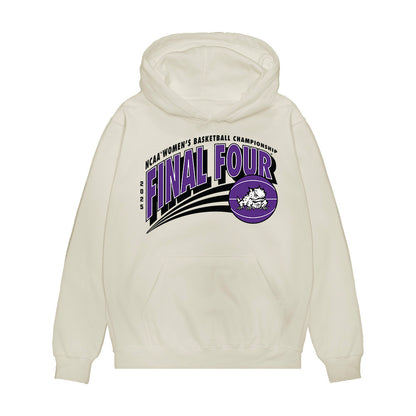 TCU - NCAA Women's Basketball : Maddie Scherr - NCAA® March Madness® 2025 Final Four Shersey Premium Hooded Sweatshirt-0