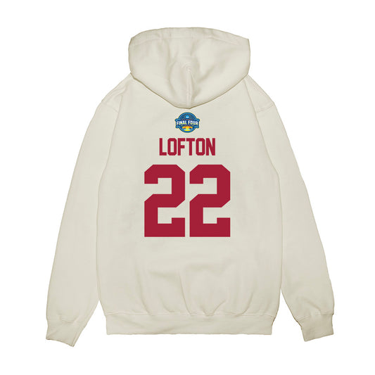 Oklahoma - NCAA Women's Basketball : Keziah Lofton - NCAA® March Madness® 2025 Final 4 Shersey Premium Hooded Sweatshirt-1