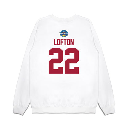 Oklahoma - NCAA Women's Basketball : Keziah Lofton - NCAA® March Madness® 2025 Final 4 Shersey Premium Crewneck Sweatshirt-1