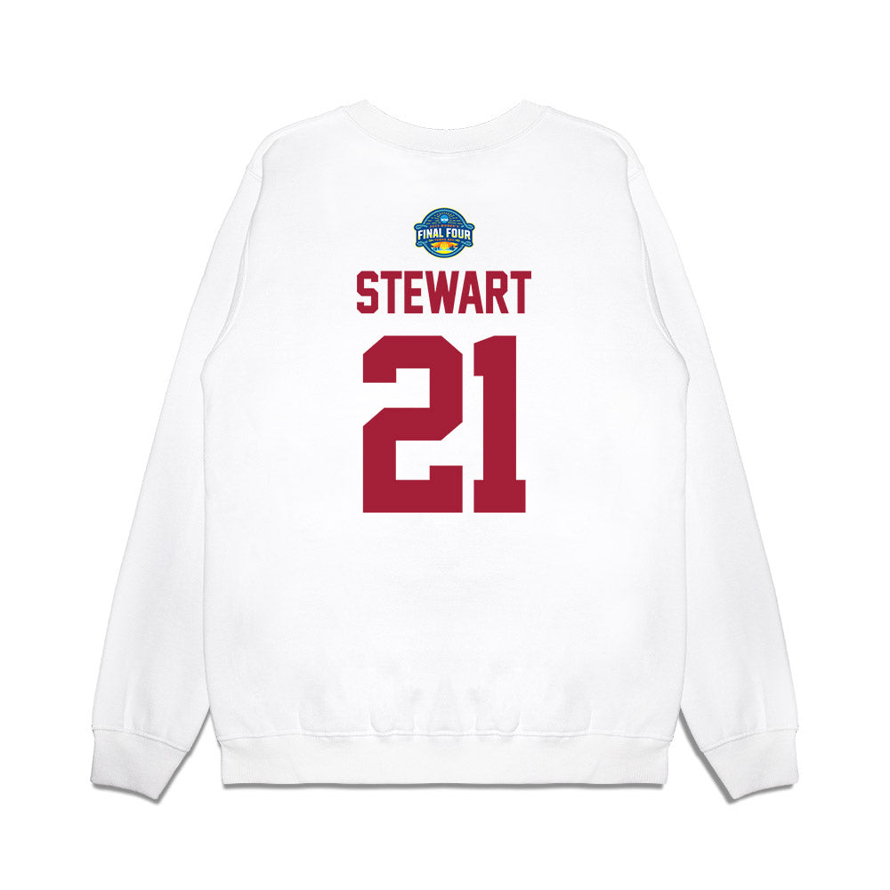 Oklahoma - NCAA Women's Basketball : Brooklyn Stewart - NCAA® March Madness® 2025 Final 4 Shersey Premium Crewneck Sweatshirt-1
