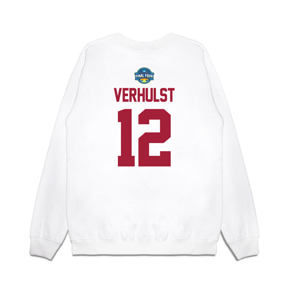Oklahoma - NCAA Women's Basketball : Payton Verhulst - NCAA® March Madness® 2025 Final 4 Shersey Premium Crewneck Sweatshirt-1