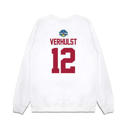 Oklahoma - NCAA Women's Basketball : Payton Verhulst - NCAA® March Madness® 2025 Final 4 Shersey Premium Crewneck Sweatshirt-1