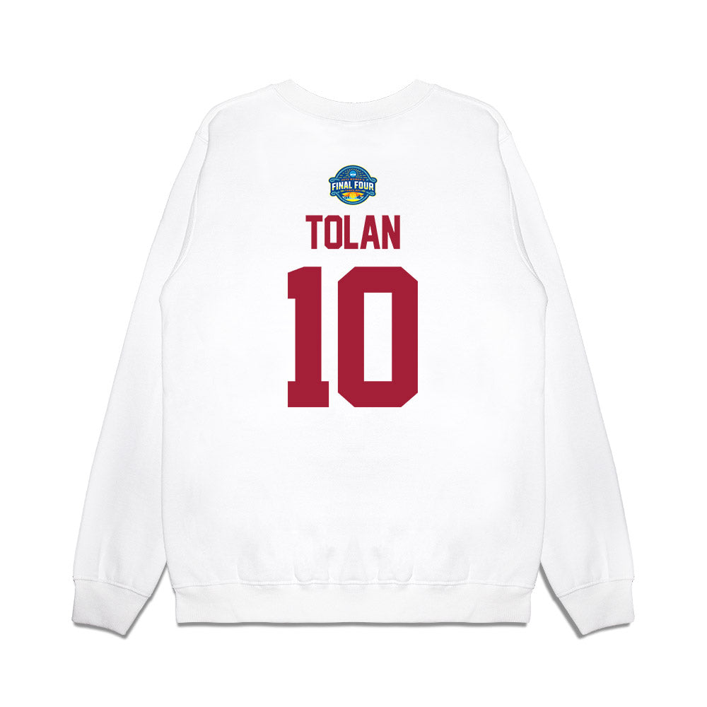 Oklahoma - NCAA Women's Basketball : Emma Tolan - NCAA® March Madness® 2025 Final 4 Shersey Premium Crewneck Sweatshirt-1