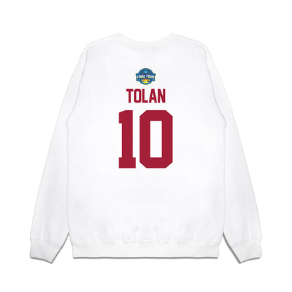 Oklahoma - NCAA Women's Basketball : Emma Tolan - NCAA® March Madness® 2025 Final 4 Shersey Premium Crewneck Sweatshirt-1