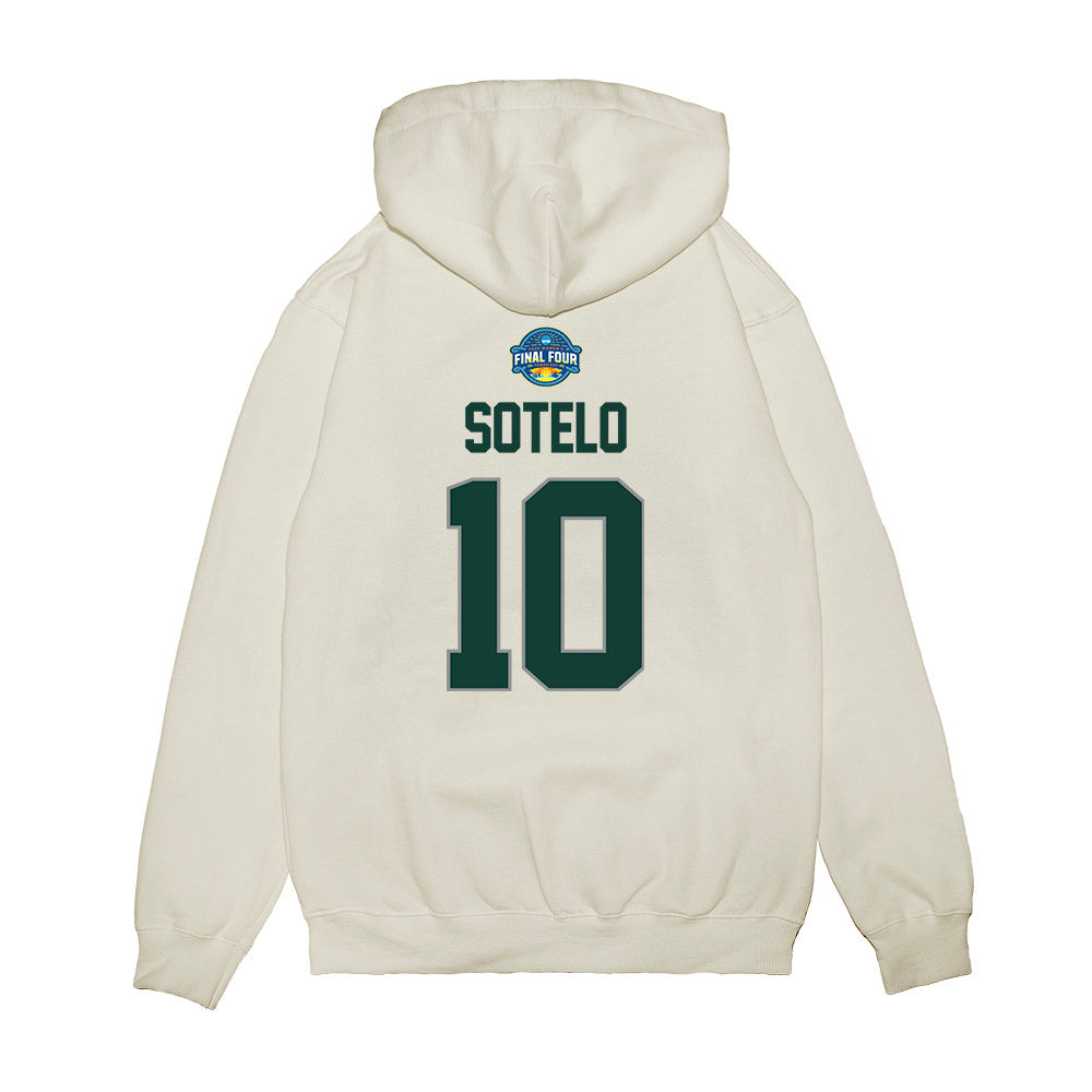 Michigan State - NCAA Women's Basketball : Ines Sotelo - NCAA® March Madness® 2025 Final Four Shersey Premium Hooded Sweatshirt-1